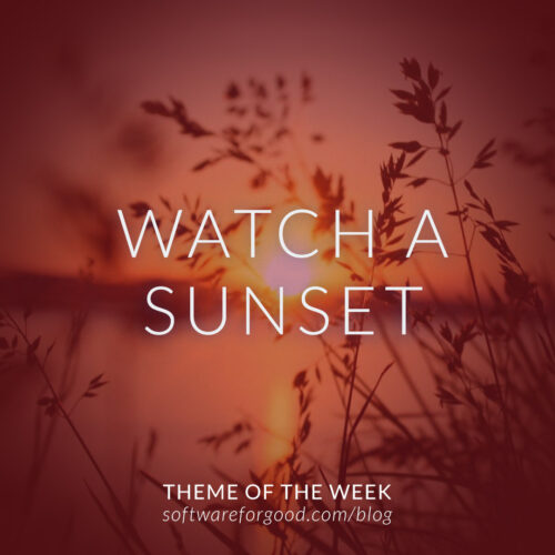 watch a sunset