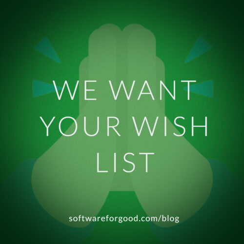 we want your wish list
