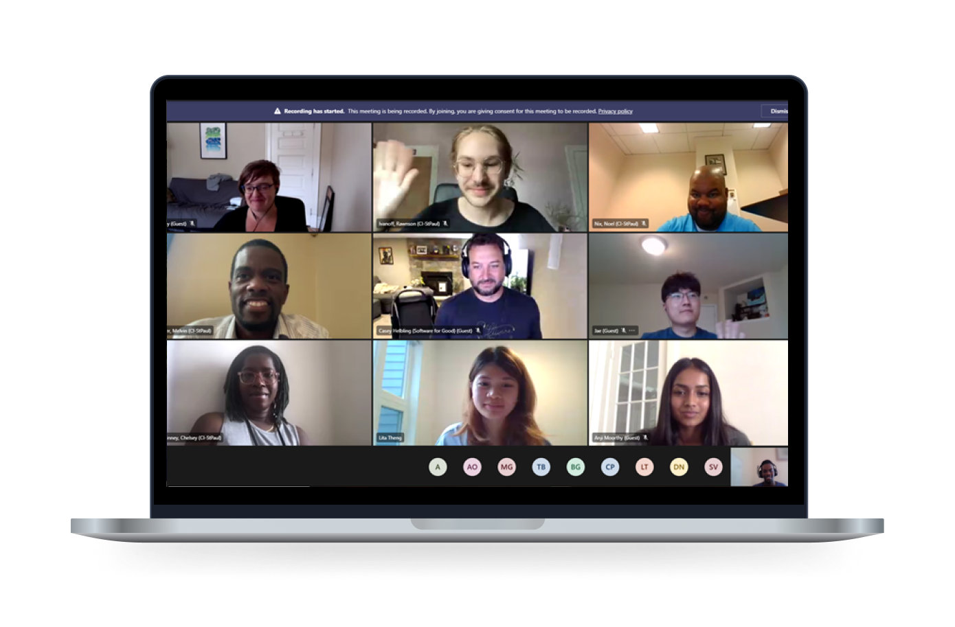 Screenshot of a Zoom call for the City of St. Paul